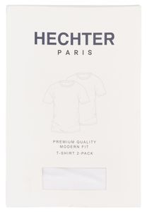 Daniel Hechter - Modern Fit -  Doppelpack Herren Kurzarm T-Shirt Crew Neck/Rundhals (100920 76030), Größe:XL, Farbe:Weiß (010)