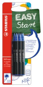 Patronen zum Nachfüllen - STABILO EASYoriginal Refill - medium - 6er Pack - Schreibfarbe blau (löschbar)