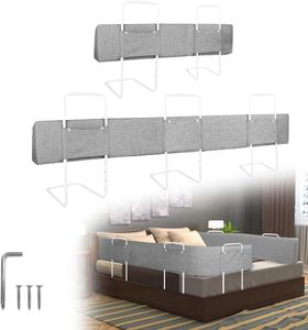 Posteľná zábrana Ochrana proti vypadnutiu postele 180 cm Extra dlhá ochrana postele pre deti 5 otvorov Výškovo nastaviteľná ochrana okrajov postele Deformovateľná flexibilná sivá CEEDIR