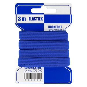 3 m Gummilitze Gummiband 10 mm elastisches Band Wäscheband Farbwahl, Farbe:königsblau