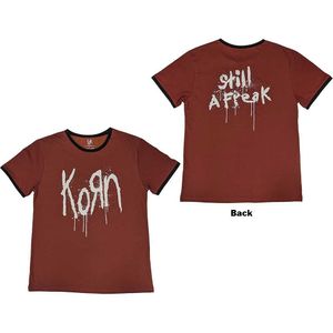 Korn - T-Shirt Logo für Herren/Damen Unisex RO10189 (S) (Rot)