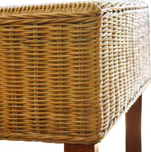 vidaXL Esszimmerstühle 2 Stk. Braun Natur Rattan