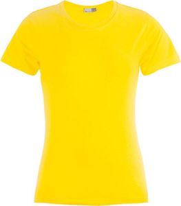 Premium T-Shirt Plus Size Damen, Gelb, XXXL