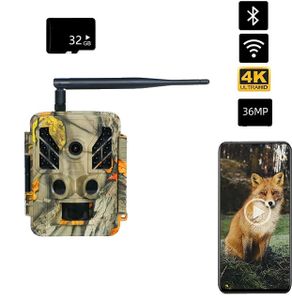 Outdoor Jagdkamera, 36MP Auflösung, WIFI-Verbindung, 36MP Hinzufügen von 32GB