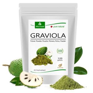 MoriVeda® - Graviola Pulver 120g Extrakt 4:1 hochkonzentriertes Fruchtpulver – Sauersack (1x120g)