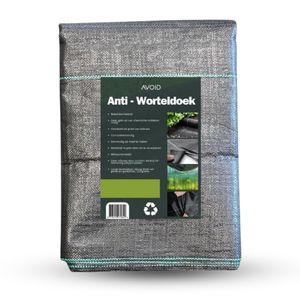 AVOID - Unkrautvlies (1m x 20m) - reißfest, wasserdurchlässig & hohe UV-Stabilisierung - Gartenplane - Naturfreundliches Sandkastenvlies (110 Gramm)