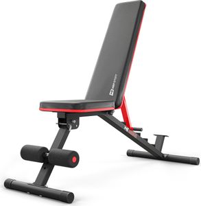 Hop-Sport Hantelbank HS-2050HB, Hantelbank klappbar & stabil, multifunktionale und verstellbare Trainingsbank, bis zu 160 kg belastbar