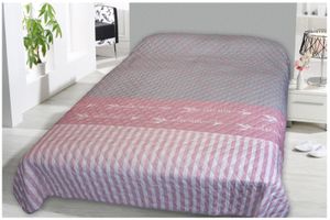 heimtexland ® Bettüberwurf Tagesdecke Steppdecke 220x240 Landhaus Deko Bettdecke Schlafzimmer Plaid Gesteppt Typ456 Dream - rosa