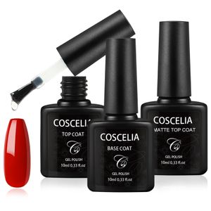 Base Coat Glossy Top Coat Matte Top Coat Set Kein Wischen Soak Off Gel Nail UV Led Klarer Langanhaltender Nagellack