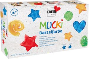 KREUL Bastelfarbe "MUCKI" 80 ml 6er Set