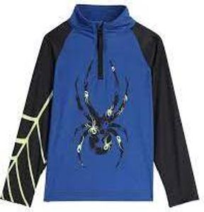 Spyder Bug 1/2 Zip Longsleeve für Kinder - Grösse 104 - Farbe elcetric blu