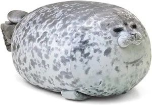 Roztomilý plyšový vankúš Seal, vankúš Seal, plyšová hračka na spanie, vankúš Seal s bucľatou plyšovou výplňou