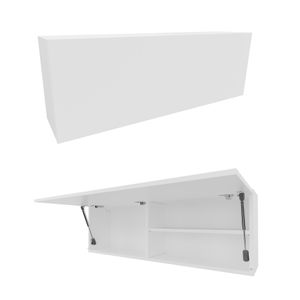 PLATAN ROOM Badschrank Hängeschrank 120 x 40 x 25cm Matt Badezimmerschrank hängend Wandschrank für Bad weiß