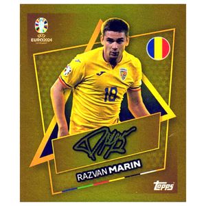Topps UEFA EURO 2024 Fußball EM Sammelsticker - Gold Signature Sticker - Razvan Marin