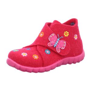 SUPERFIT Hausschuh HAPPY 00291 Wollfilz breiter Einstieg Schmetterling pink Gr.19-30 EUR 23