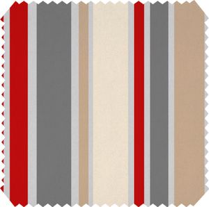 novely® Outdoorstoff Bedruckt Dekostoff Gartenmöbel Wasserabweisend Streifen Rot