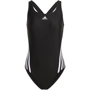 adidas 3-Streifen Badeanzug Damen 000 - black/white 40