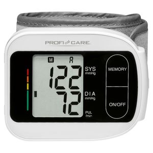 ProfiCare Blutdruckmessgerät für präzise und schnelle Messung, Messgerät für Blutdruck und Puls, Blutdruckmessgerät Handgelenk mit WHO Indikator und Arrhythmie-Erkennung, PC-BMG 3018