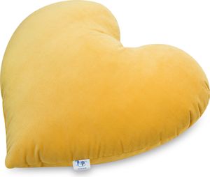Pepi Kuschelkissen in Herz Form - Handgenäht Antiallergenes Herzkissen 48×43 cm - weiches Kinderkissen Dekokissen für Babys Plüschherz - Heart Honey