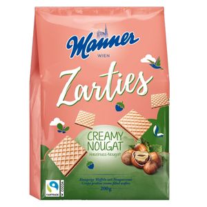 Manner Zarties knusprige Waffeln mit zarter Nugatcremefüllung 200g