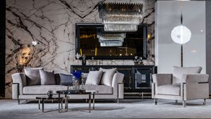 Set TV Ständer Sessel Couchtisch Beistelltisch Wohnzimmer 5tlg grau neu Set TV Ständer Sessel Couchtisch Beistelltisch Wohnzimmer 5tlg grau neu