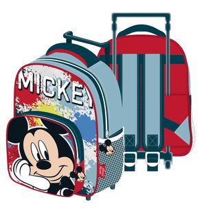 Micky Maus Trolley Reisetasche Koffer Kinderkoffer Rucksack mit Rollen MIckey Mouse