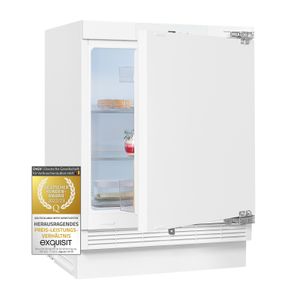 Exquisit Unterbau-Kühlschrank UKS140-V-FE-010D | 138 l Nutzinhalt | Weiß