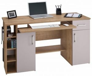 Computertisch / Schreibtisch / PC-Tisch eiche grau
