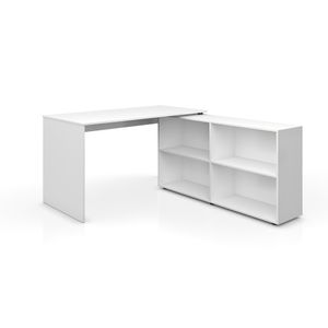 Rohový stôl Livinity® FlexPlus, 137 x 60 cm, biely