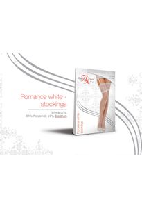 BN Romance stockings white 20DEN S/M