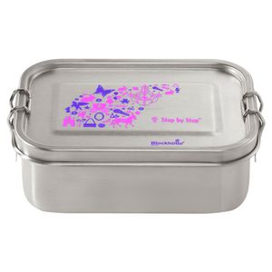 Step by Step Stainless Steel Lunchbox Purple & Rose