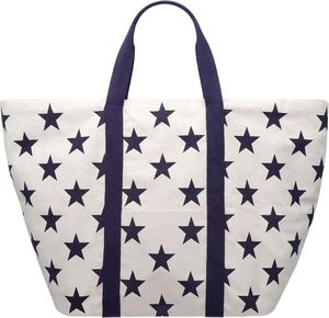 Strandtasche XXL Stars – extragroße maritime Familien Badetasche, Sternenmuster, Kordelzug Verschluss