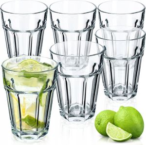 KADAX sklenice na vodu a džus "Rust", sklenice na nápoje, sklenice 370 ml, 6 kusů