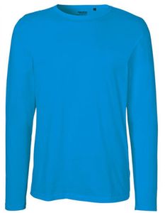 Herren Long Sleeve T-Shirt / 100% Fairtrade-Baumwolle - Farbe: Sapphire - Größe: L