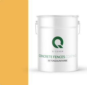 BETONZAUNFARBE 10 L Honiggelb SILIKON FARBE  AUßEN BETONFARBE  | WASSERABWEISEND | ACRYLAT DISPERSION BETONELEMENTE LOTUSEFFEKT ABPERLEFFEKT