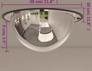 vidaXL Dopravní zrcadlo Full Dome Ø30 cm Akryl