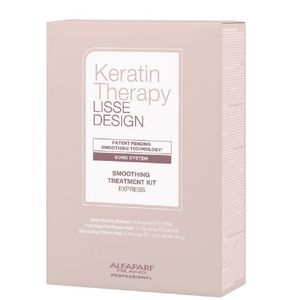 Alfaparf Milano Keratin Therapy Smoothing Treatment Kit - Deep Cleansing Shampoo 40ml + Rehydrating Finishing Mask 40ml + Smoothimg Fluid Mousse 100ml