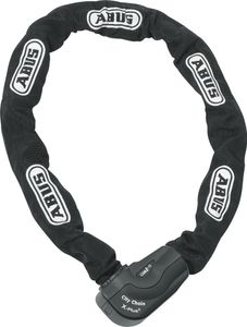 ABUS Kettenschloss Granit CityChain XPlus 1060 – Fahrradschloss aus gehärtetem Stahl – ABUS-Sicherheitslevel 15 – 110 cm – Schwarz