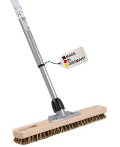 BawiTec Großraumschrubber hart 40cm mit Teleskopstiel 200cm Schrubber Stiel