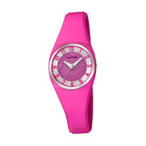 Calypso Kunststoff PolyurethanDamen Uhr K5752/5 Armbanduhr pink Analogico D2UK5752/5