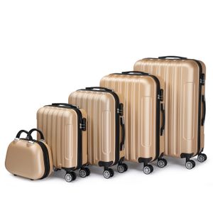 FCH 5er Koffer Set Hartschalenkoffer Koffer Trolley Reisekoffer Kofferset xl mit Bordgepäck als Handgepäck Suitcase 5 teilig Rollkoffer,Kosmetikkoffer FCH 5er Koffer Set Hartschalenkoffer Koffer Trolley Reisekoffer Kofferset xl mit Bordgepäck als Handgepäck Suitcase 5 teilig Rollkoffer,Kosmetikkoffer