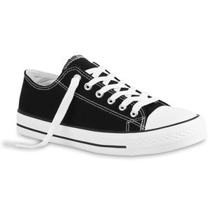 Mytrendshoe Męskie Trampki Niskie Płócienne Buty Materiałowe Trenerzy Sznurowane 820606, Kolor: Czarny, Rozmiar: 38