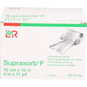 Suprasorb F Folienverband transparent aufgerollt 10 cm x 10 m