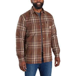 Carhartt Flannel Sherpa Lined Hemd (Brown,L)