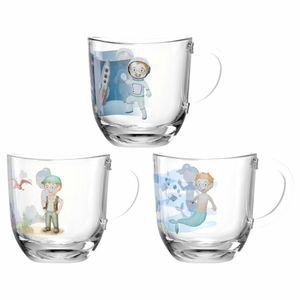 LEONARDO Bambini Aventura, Set, 0,28 l, Gemischte Farben, Glas, Tasse, Universal