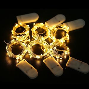 6 Stück 2m LED Warmweiß Mikro Lichterkette Kupferdraht Batteriebetrieben für Hochzeit Party Weihnachten Innen Dekoration