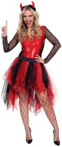Damen Kostüm Teufel Body Karneval Fasching Gr. 40