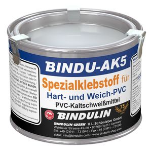 Bindulin 350 ml Ak5 PVC Kleber, Planenkleber Kaltschweißkleber, Kunststoffkleber   Dose inkl. 1 Pinsel und Nitrilhandschuhe