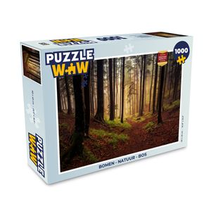 MuchoWow® Puzzle 1000 Teile Bäume - Natur - Wald - Erwachsene - Rätsel