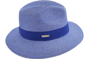 Seeberger knautschbarer Borten-Sommerhut Fedora mit UV-Schutz 30